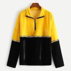 Shein Plus Cut And Sew Panel Velvet Jacket