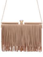 Shein Apricot Diamond Chain Fringed Banquet Bag