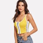 Shein O-ring Zip Up Color Block Tank Top