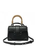 Shein Nubuck Leather Panel Grab Bag