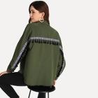 Shein Tassel Trim Flap Pocket Buttoned Coat