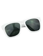 Shein Square Shape White Sunglasses For Women