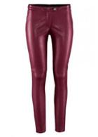 Rosewe Laconic Wine Red Low Waist Skinny Leggings For Autumn