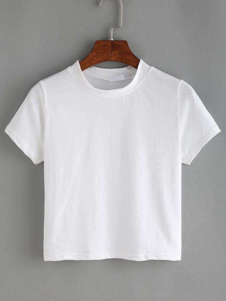 Shein Crew Neck Basic T-shirt