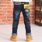Shein Boys Patched Back Letter Embroidered Jeans