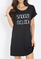 Shein Black Letter Print Loose T-shirt