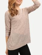 Shein Grey V Back Loose T-shirt