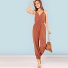 Shein Halterneck Wrap Jumpsuit