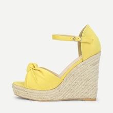 Shein Twist Espadrille Wedge Sandals