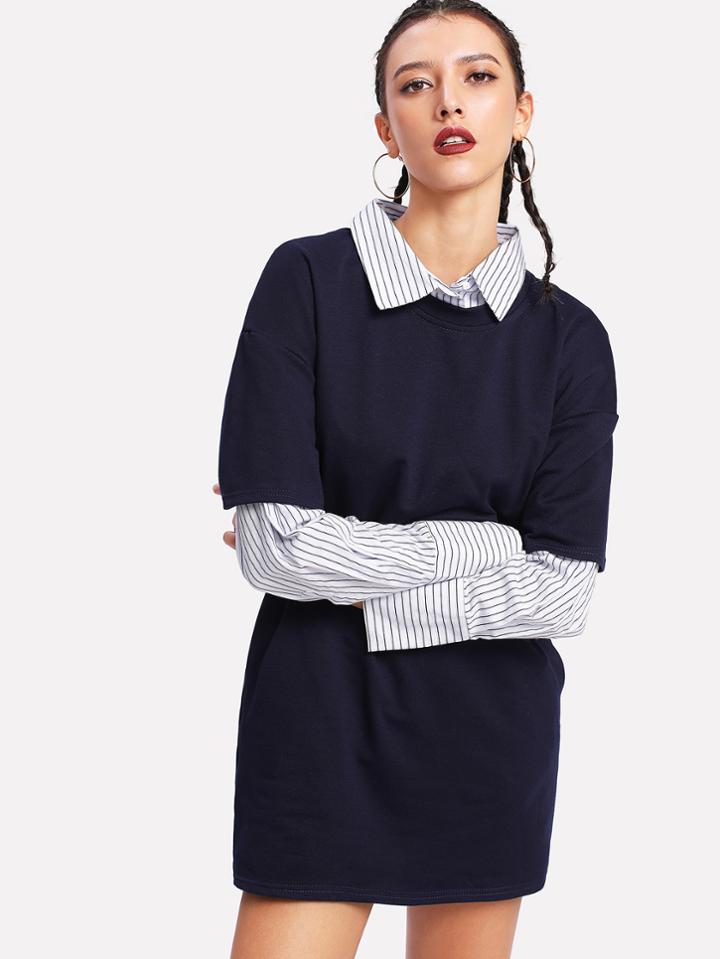 Shein Drop Shoulder Longline Tee