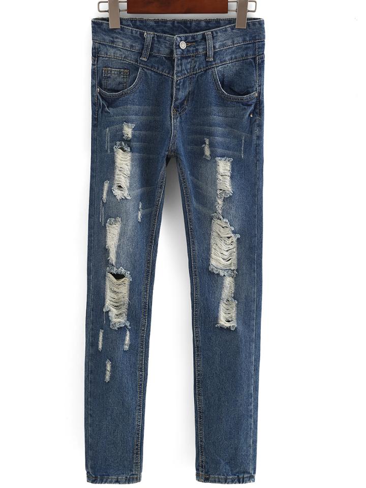 Shein Ripped Denim Loose Pant