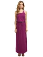 Shein Drawstring Waist Full Length Tank Dress