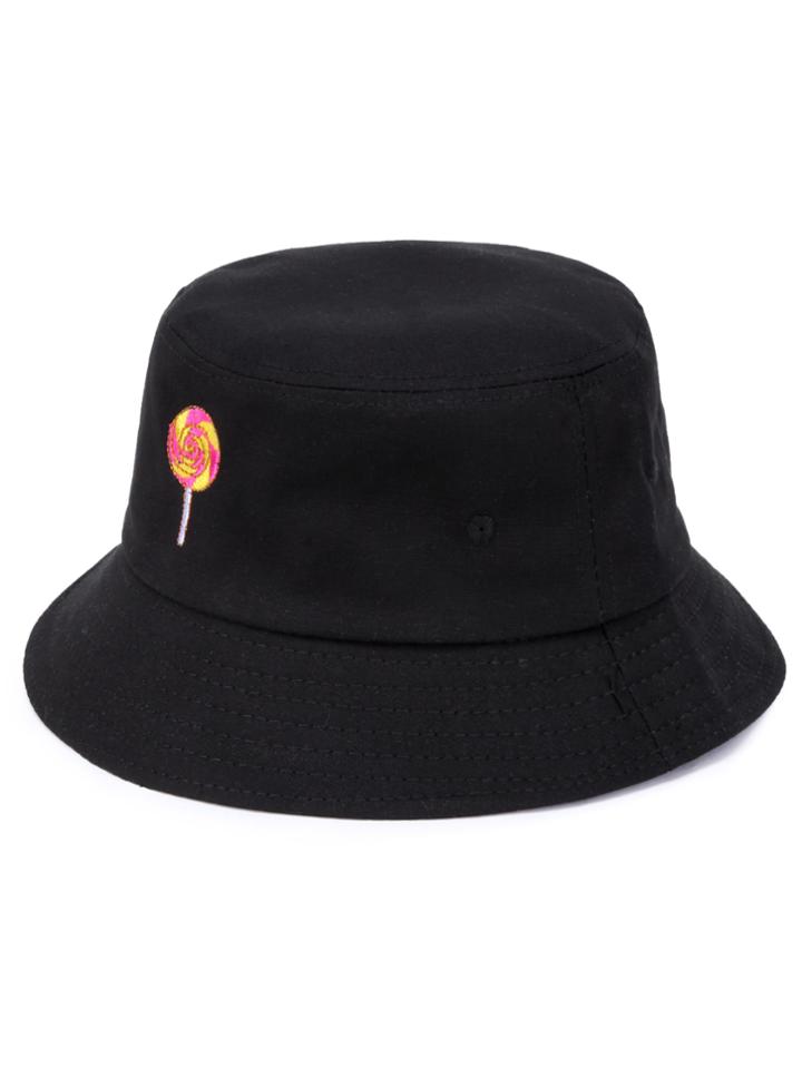 Shein Lollipop Embroidery Bucket Hat