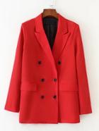 Shein Slim Fit Double Breasted Blazer