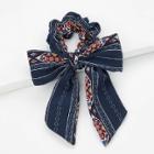 Shein Chain Print Hair Tie With Bow