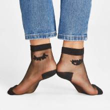 Shein Contrast Trim Mesh Socks