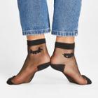 Shein Contrast Trim Mesh Socks