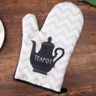 Shein Teapot Print Oven Glove 1pc