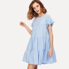 Shein Ruffle Detail Tiered Dress