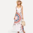 Shein Geometric Print Tribal Shell Dress