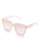 Shein Pink Frame Square Design Sunglasses