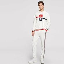 Shein Men Letter Print Drawstring Hoodie & Pants Co-ord