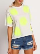 Shein Graffiti Print Loose T-shirt