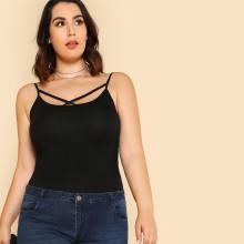 Shein Plus Crisscross Neck Cami Top