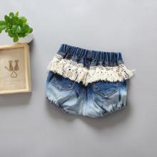 Shein Girls Fringe Denim Shorts