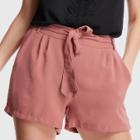Shein Self Belted Solid Shorts