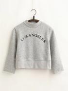 Shein Frayed Detail Crop Sweatshirt