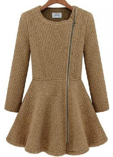 Rosewe Winter Essential Long Sleeve Light Tank Coat For Woman