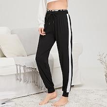 Shein Letter Tape Drawstring Waist Sleep Pants