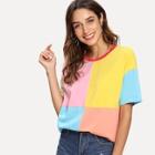 Shein Cut And Sew Ringer Tee