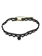 Shein Black Braided Rope Choker Necklace