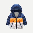 Shein Toddler Boys Color-block Hooded Jacket