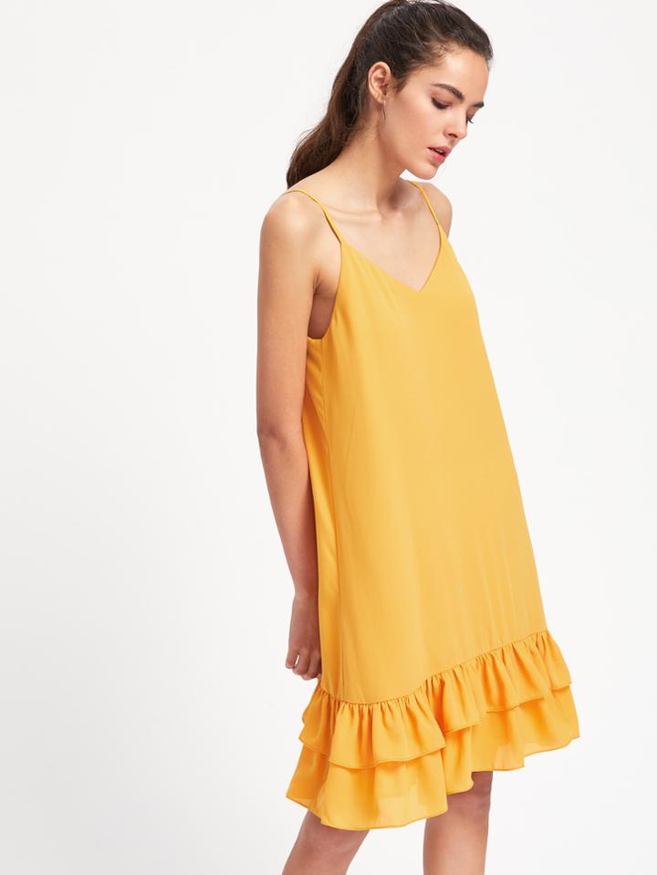 Shein Layered Hem Cami Dress
