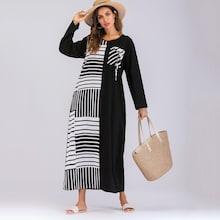 Shein Contrast Color Pocket Longline Dress