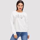 Shein Drop Shoulder Figure Print Sweatshirt