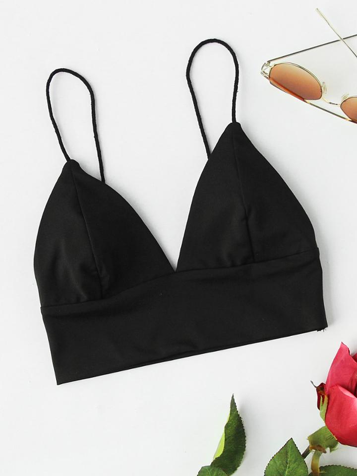 Shein V-neckline Crop Cami Top
