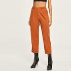 Shein Snap Button Boxed Pleated Pants