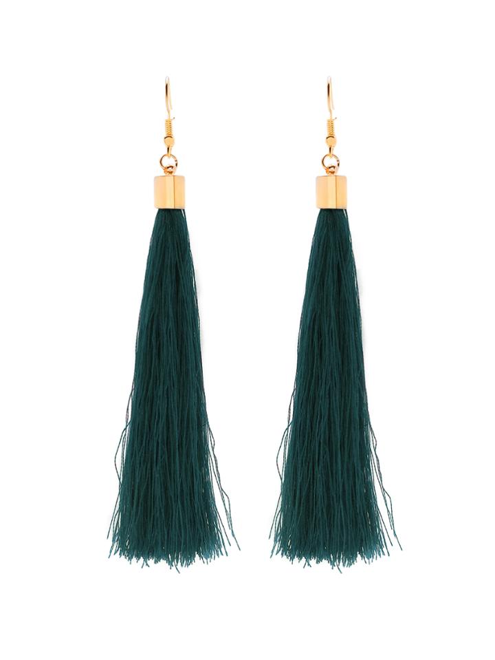 Shein Long Tassel Earrings