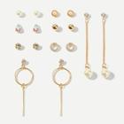 Shein Faux Pearl & Bar Earrings 8pairs
