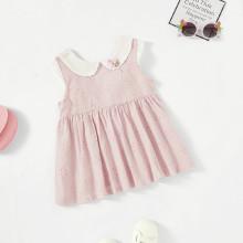 Shein Girls Eyelet Embroidered Tie Back Dress