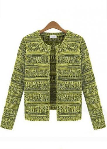 Rosewe Enchanting Yellow Long Sleeve Autumn Cardigans For Autumn