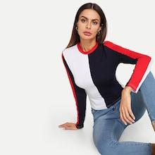 Shein Cut And Sew Form Fitting Tee