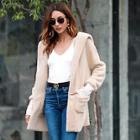 Shein Pocket Side Hooded Teddy Coat