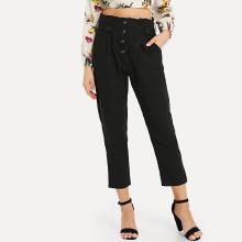 Shein Button Detail Pants