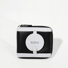 Shein Two Tone Zipper Around Wallet