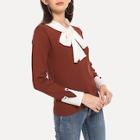 Shein Bow Tie Neck Jumper